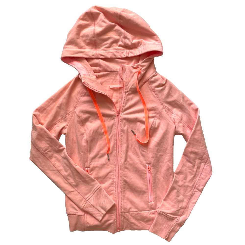 Lululemon Rejuvenate Hoodie Full Zip-UpWomen's Size 8 Bleached Coral